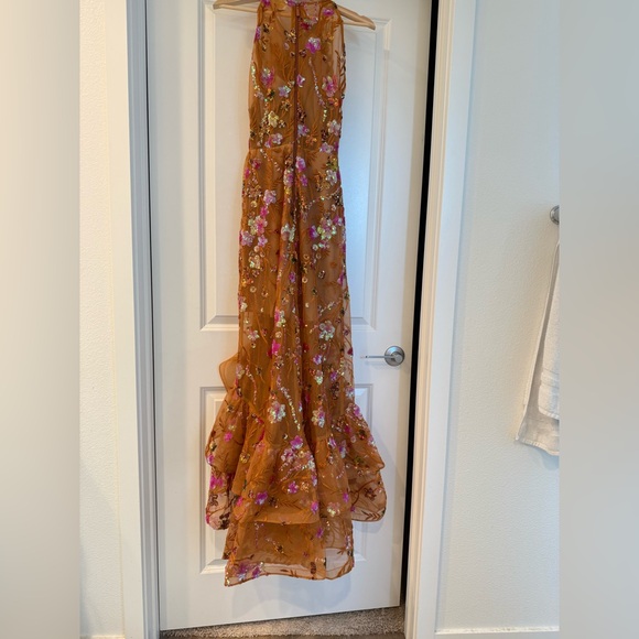 Bronx and Banco Sicilia Sequined Maxi Dress in coral multi - Picture 14 of 17